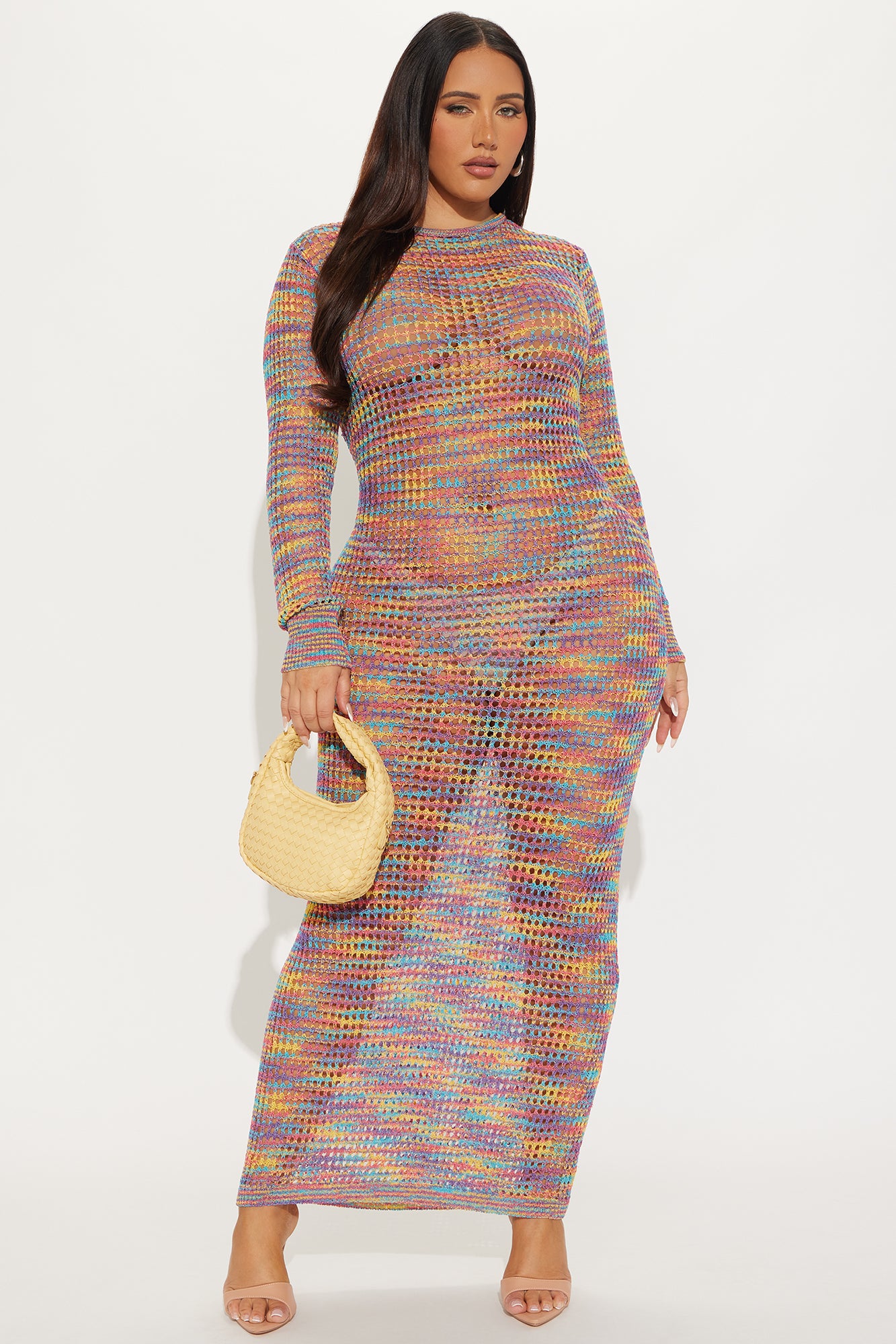 Corrina Crochet Maxi Dress - Purple/combo - Image 4