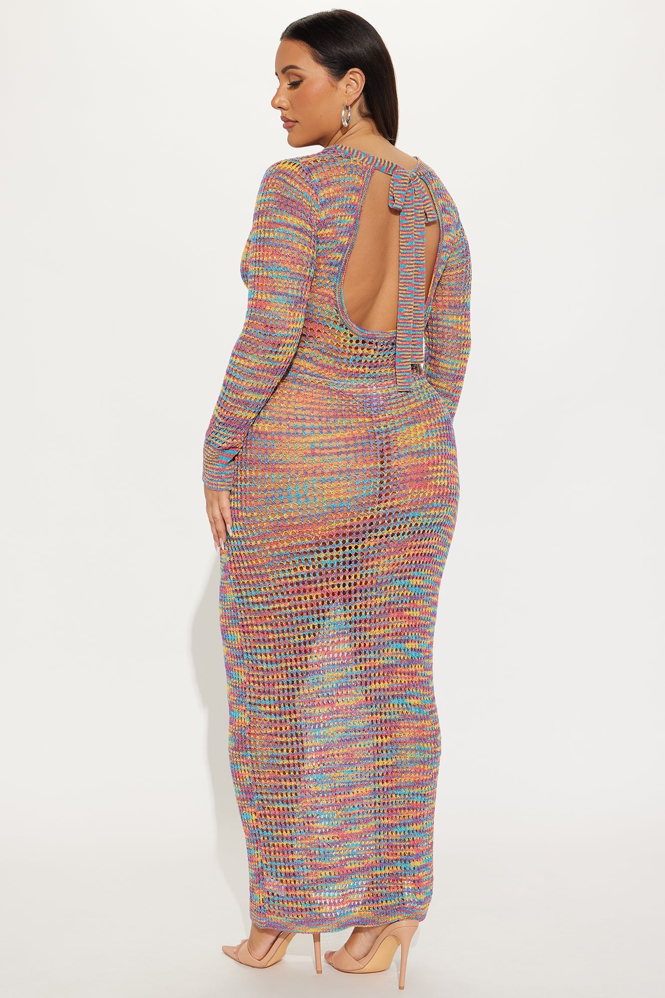 Corrina Crochet Maxi Dress - Purple/combo - Image 6