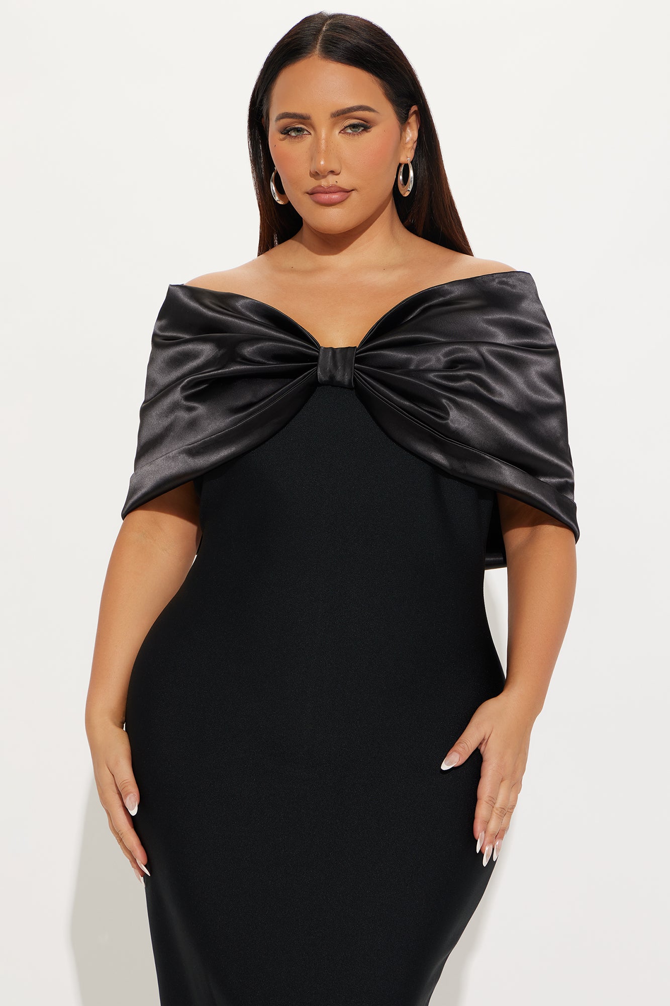 Living The Dream Bandage Midi Dress - Black - Image 5
