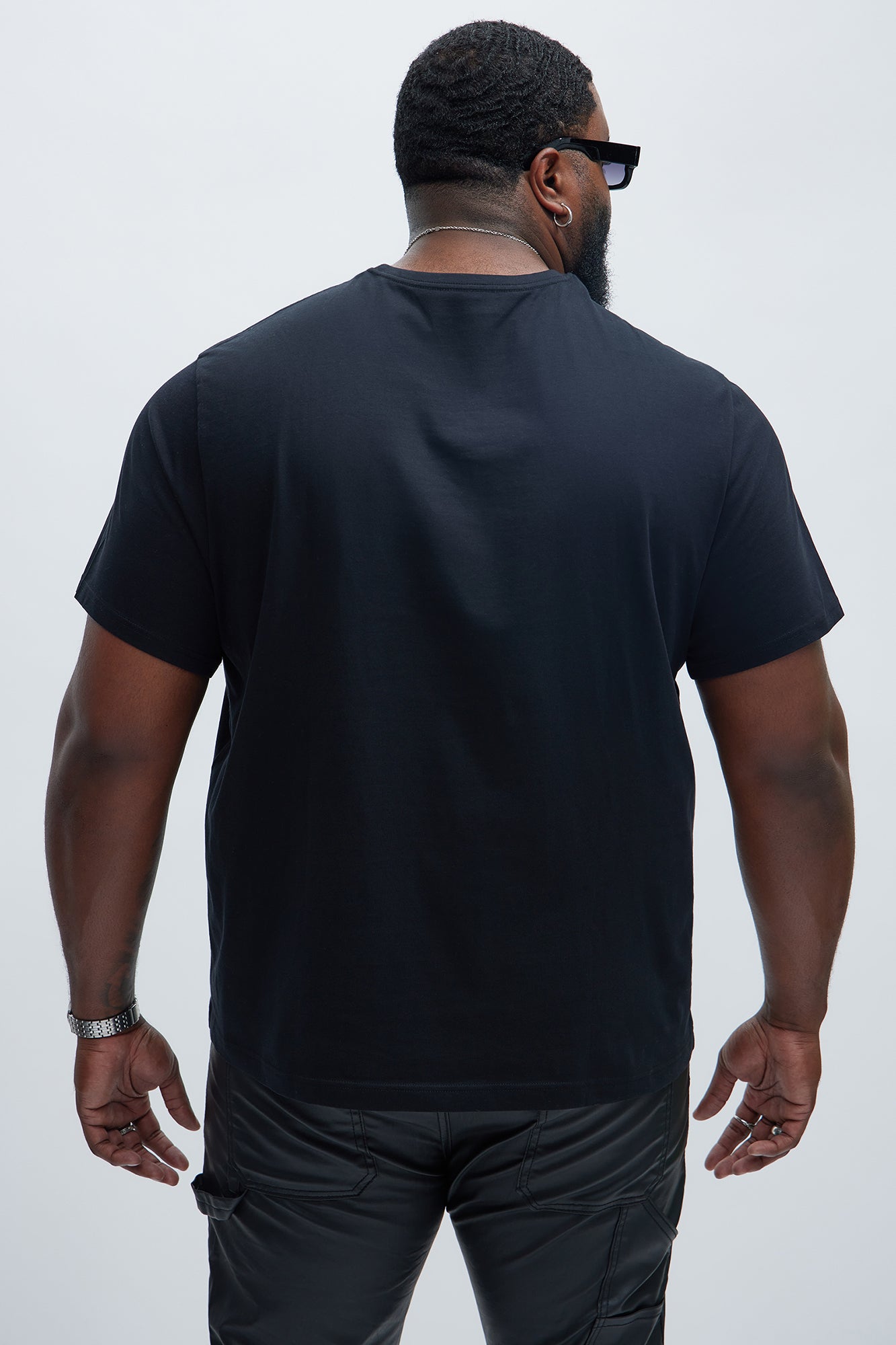 FN Essential Crew Tees 3 Pack - Black - Image 11
