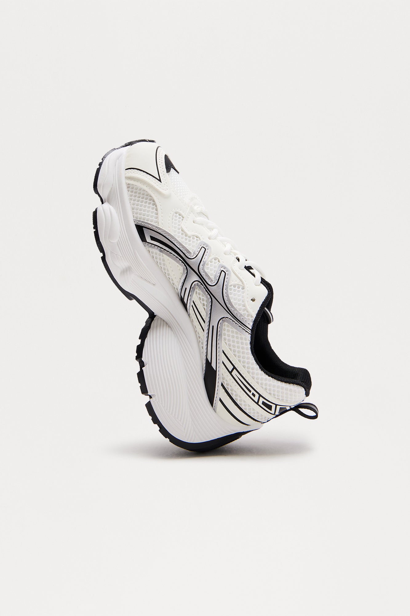 Extra Mile Platform Sneakers - Black/White - Image 3