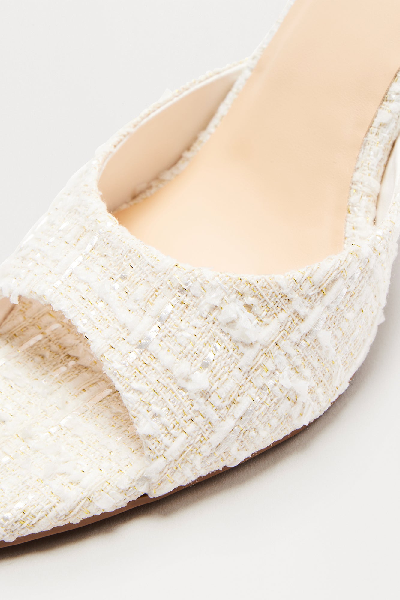 Becky Tweed Mules - White - Image 3