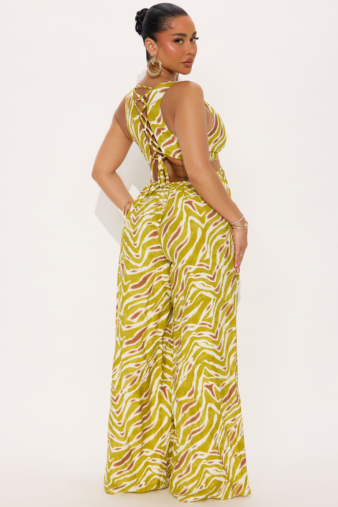 Kallia Cut Out Jumpsuit - White/combo - Image 3