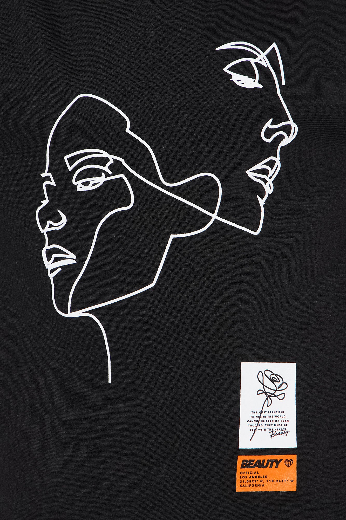 Mini Twin Flame Graphic T-Shirt - Black - Image 3
