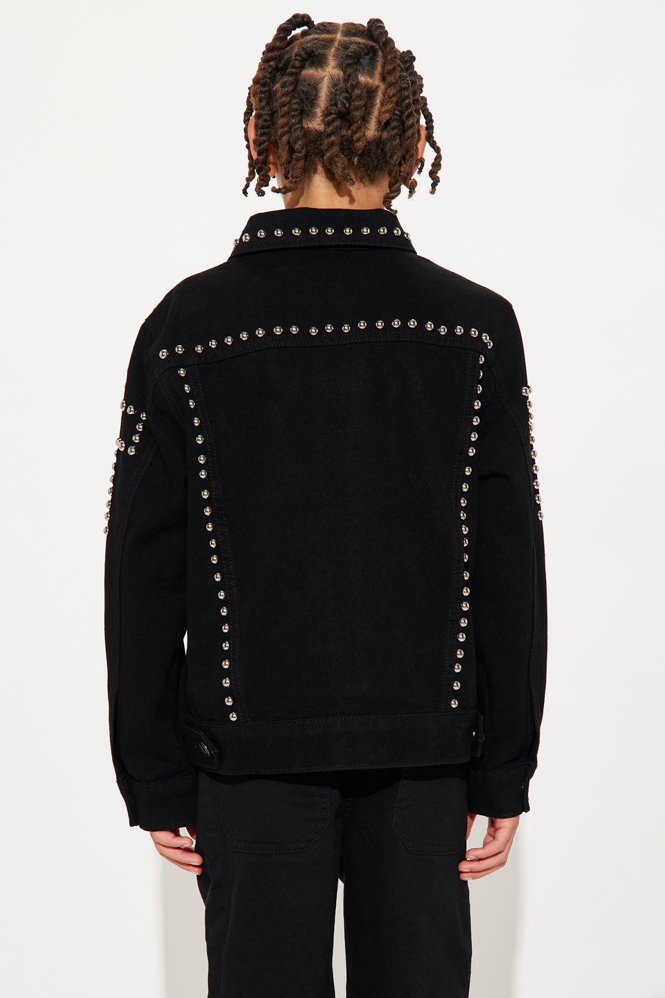 Mini Rider Studded Trucker Jacket - Black - Image 4