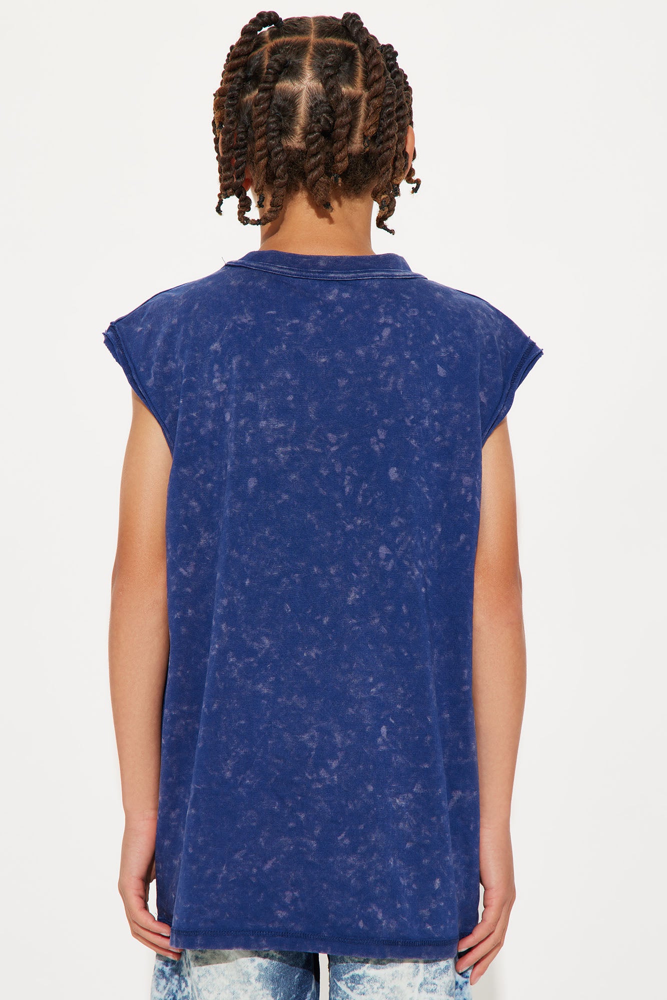 Mini Von Dutch Logo Muscle Tee - Navy - Image 4