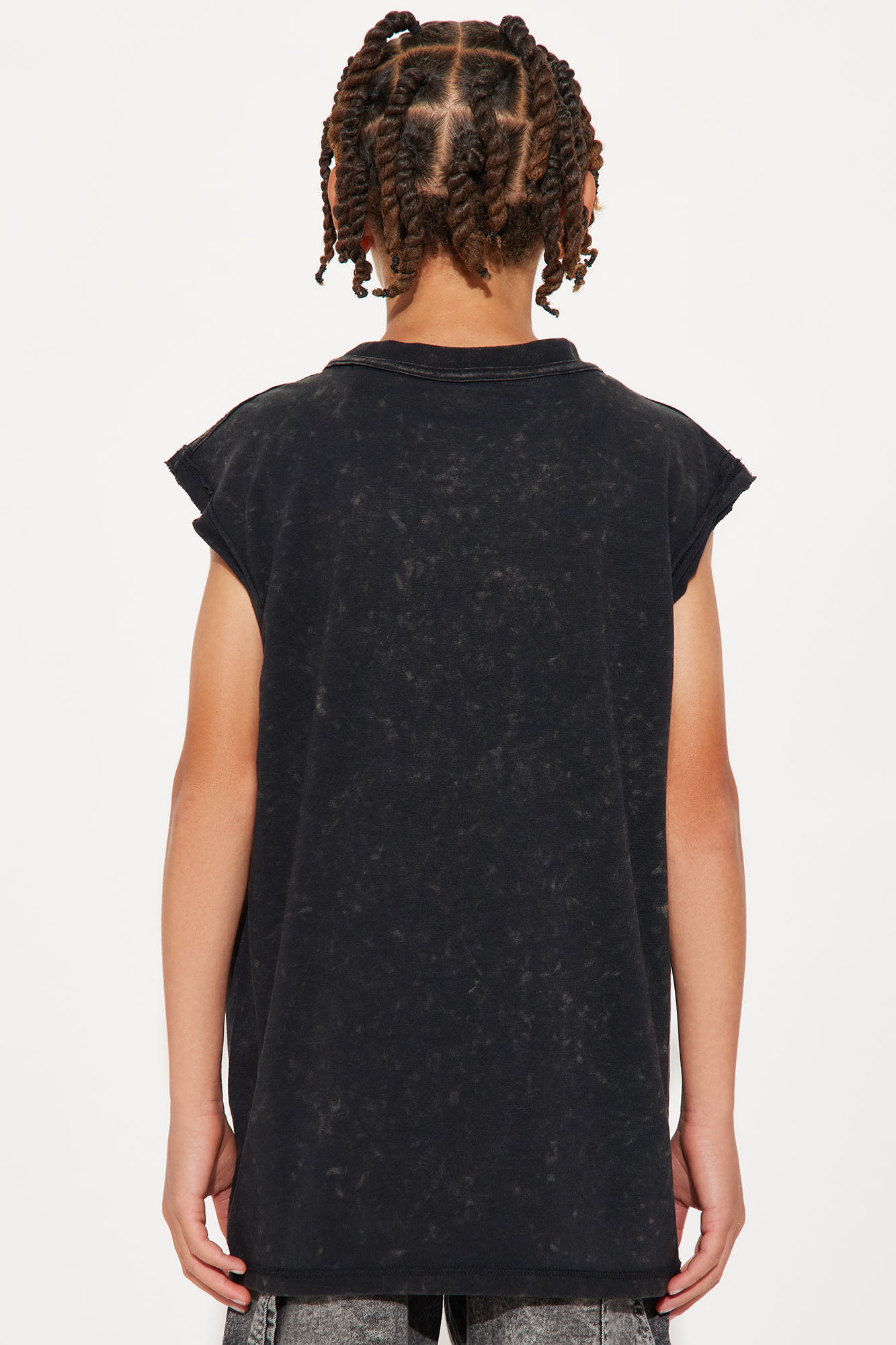 Mini Von Dutch Big Logo Muscle Tee - Black - Image 3