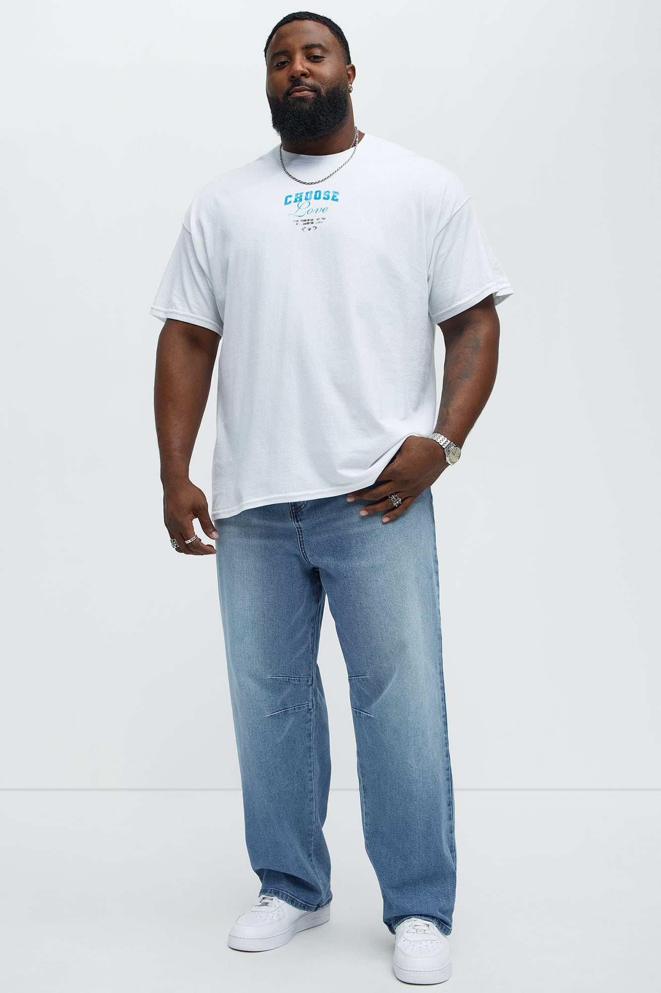 Choose Love Short Sleeve Tee - White - Image 8