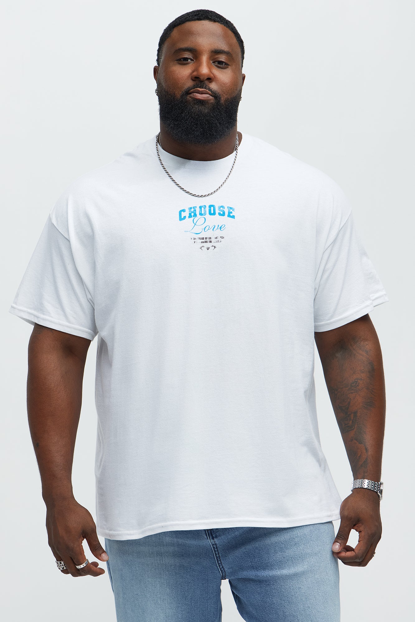 Choose Love Short Sleeve Tee - White - Image 6