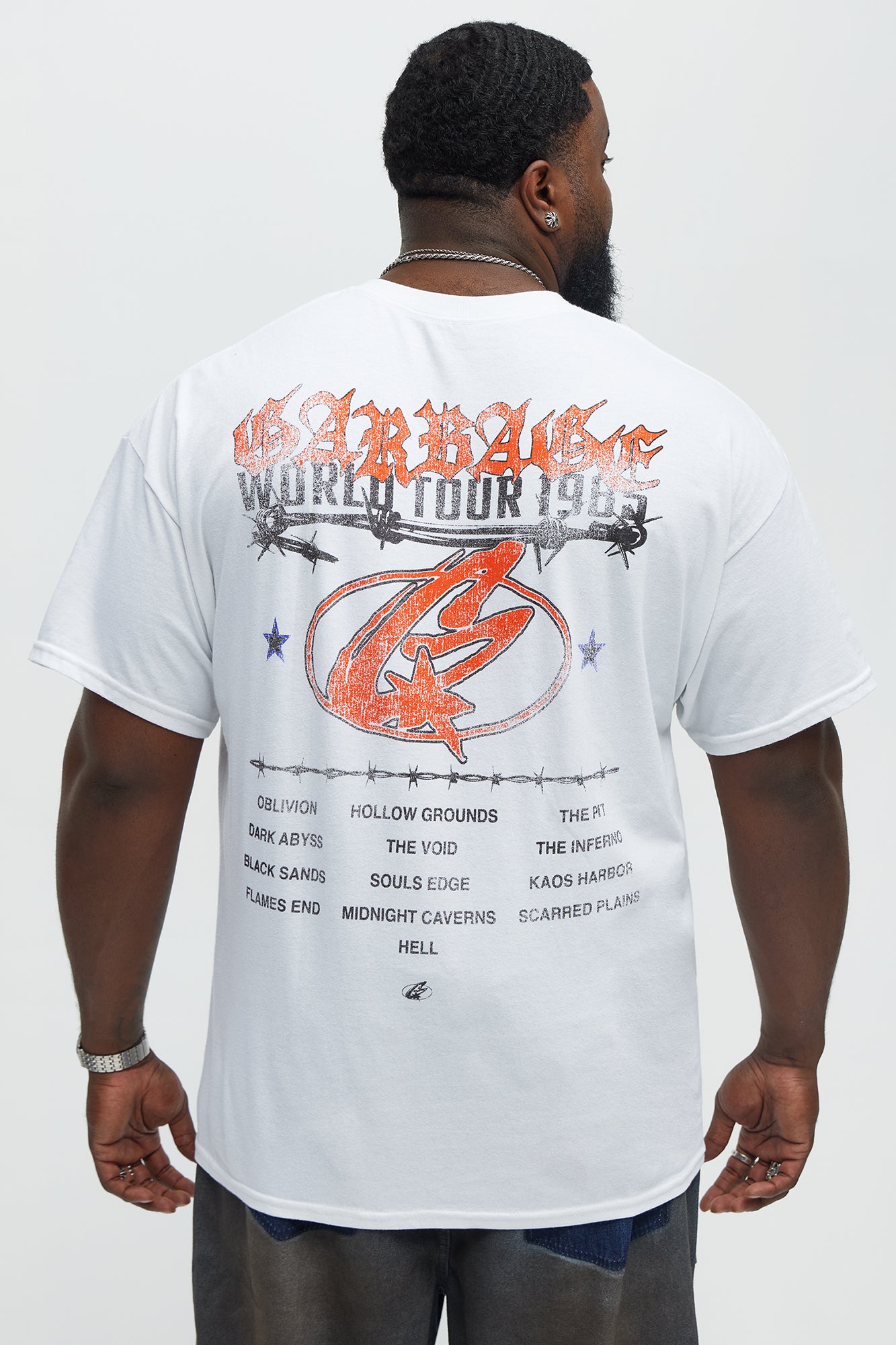 Garbage World Tour Short Sleeve Tee - White - Image 5