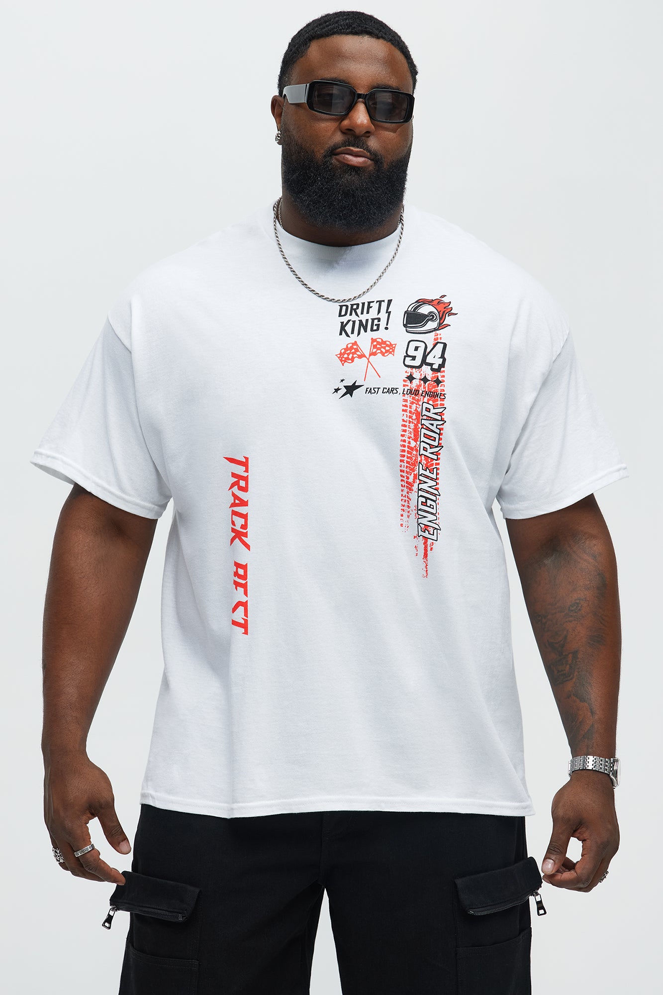 Speed Demon Short Sleeve Tee - White - Image 4