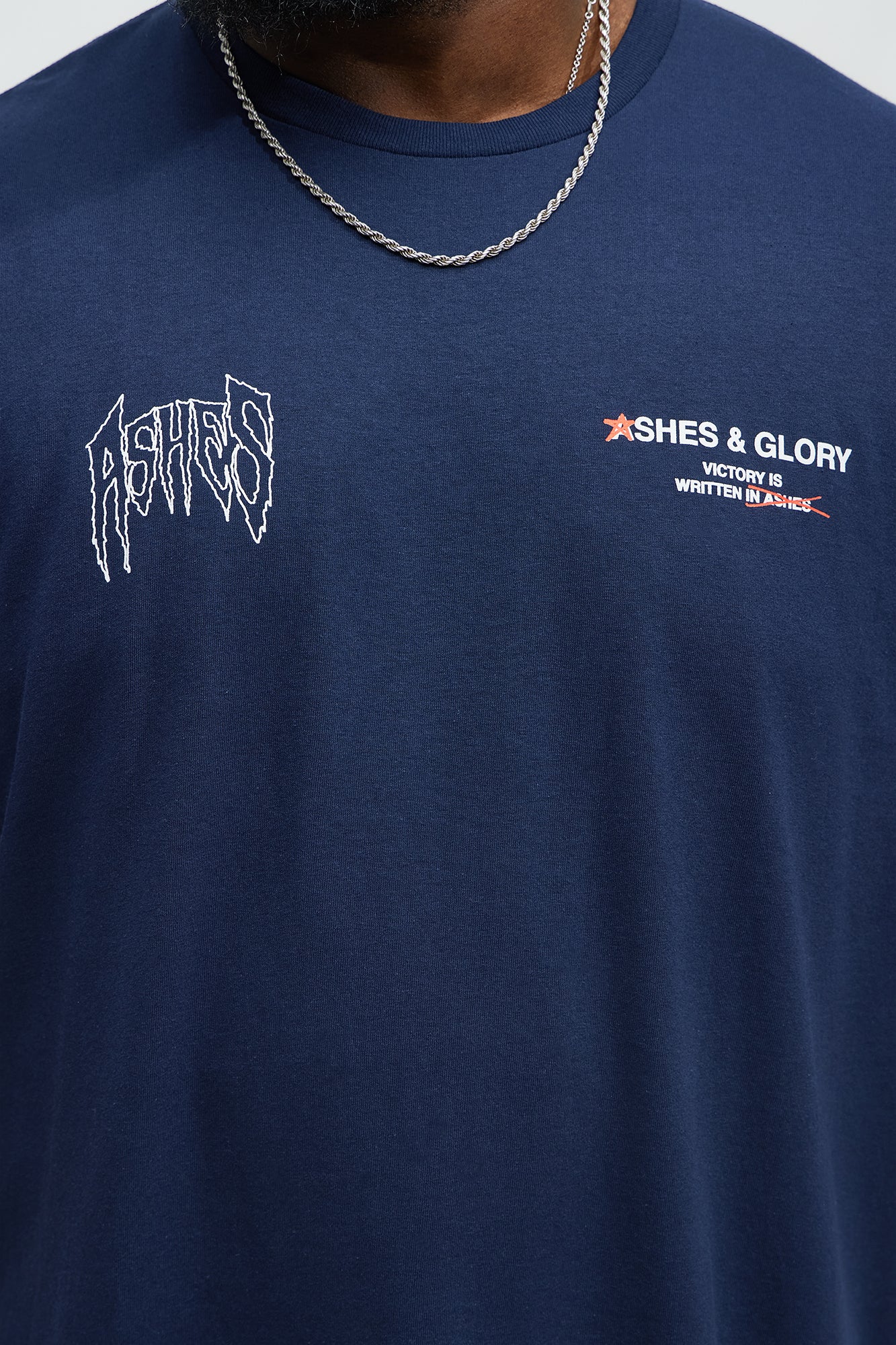 Ashes & Glory Short Sleeve Tee - Navy - Image 8