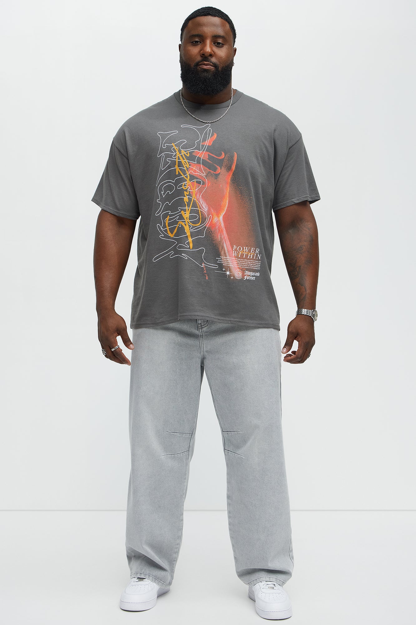 Always And Forever Power Short Sleeve Tee - Charcoal - Image 5