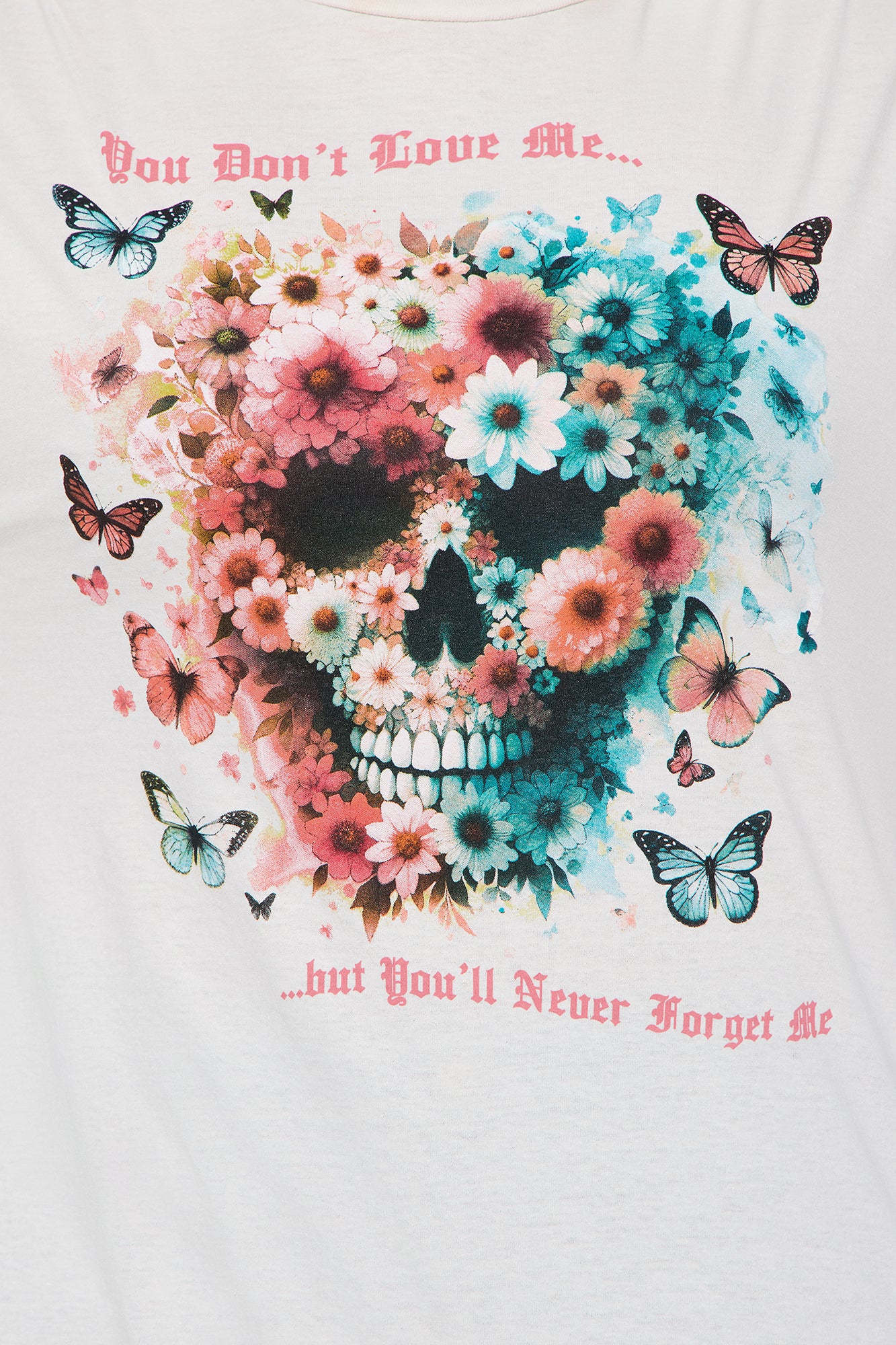 You Don't Love Me Oversized Tee - Cream - Image 6
