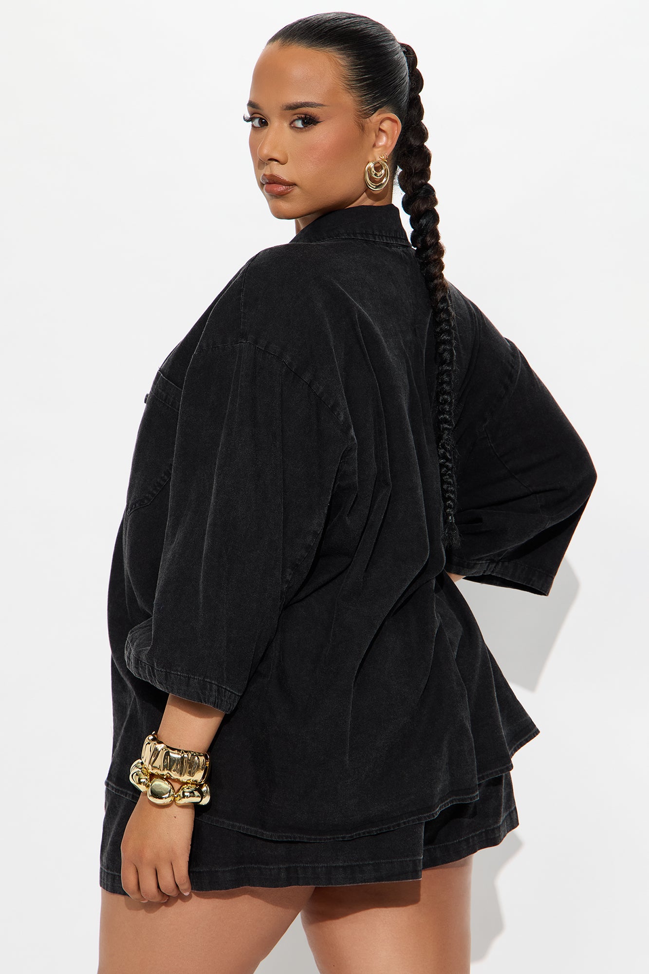 Willow Washed Short Set - Black - Image 6