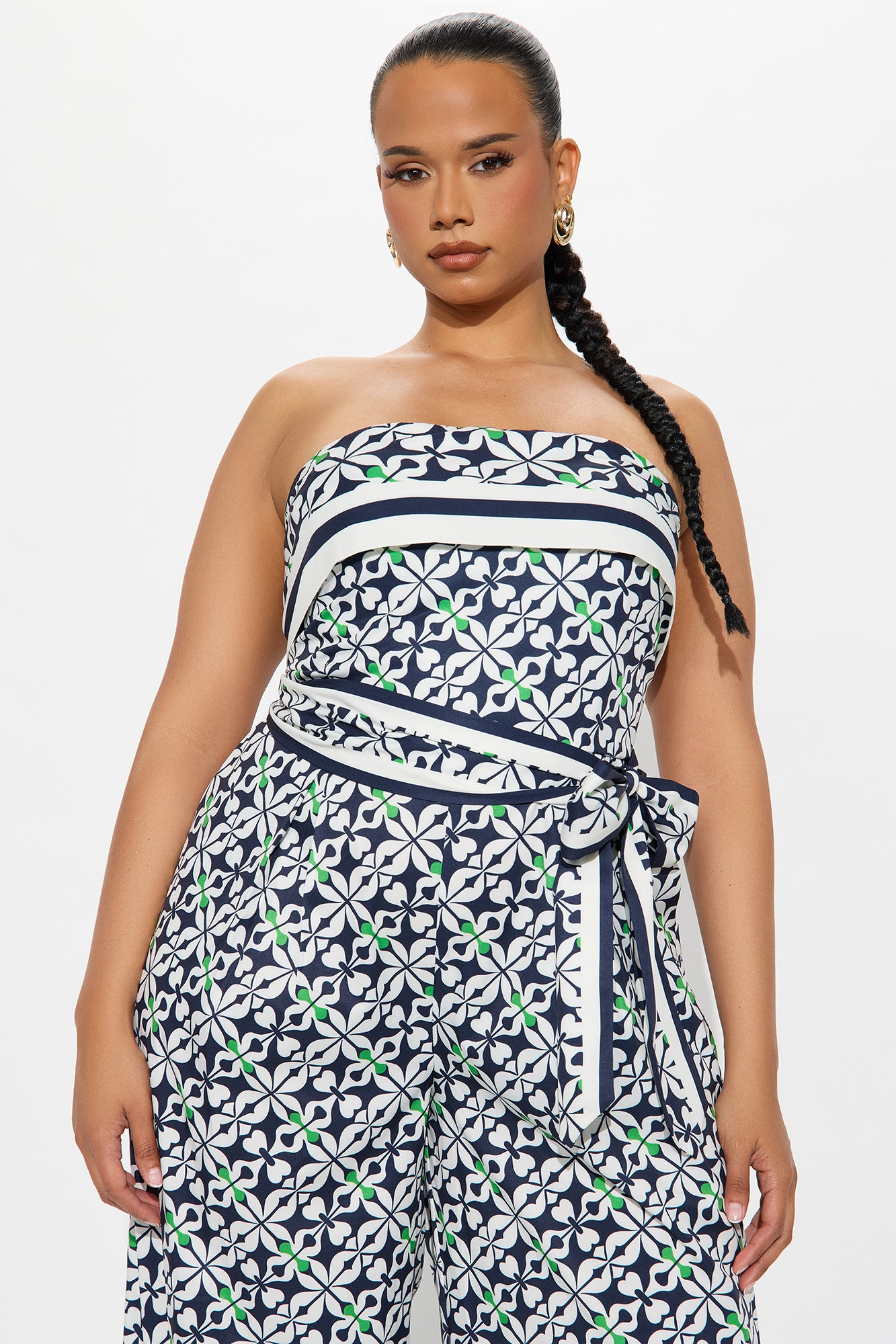 Lisbon Layover Satin Jumpsuit - Navy/combo - Image 5