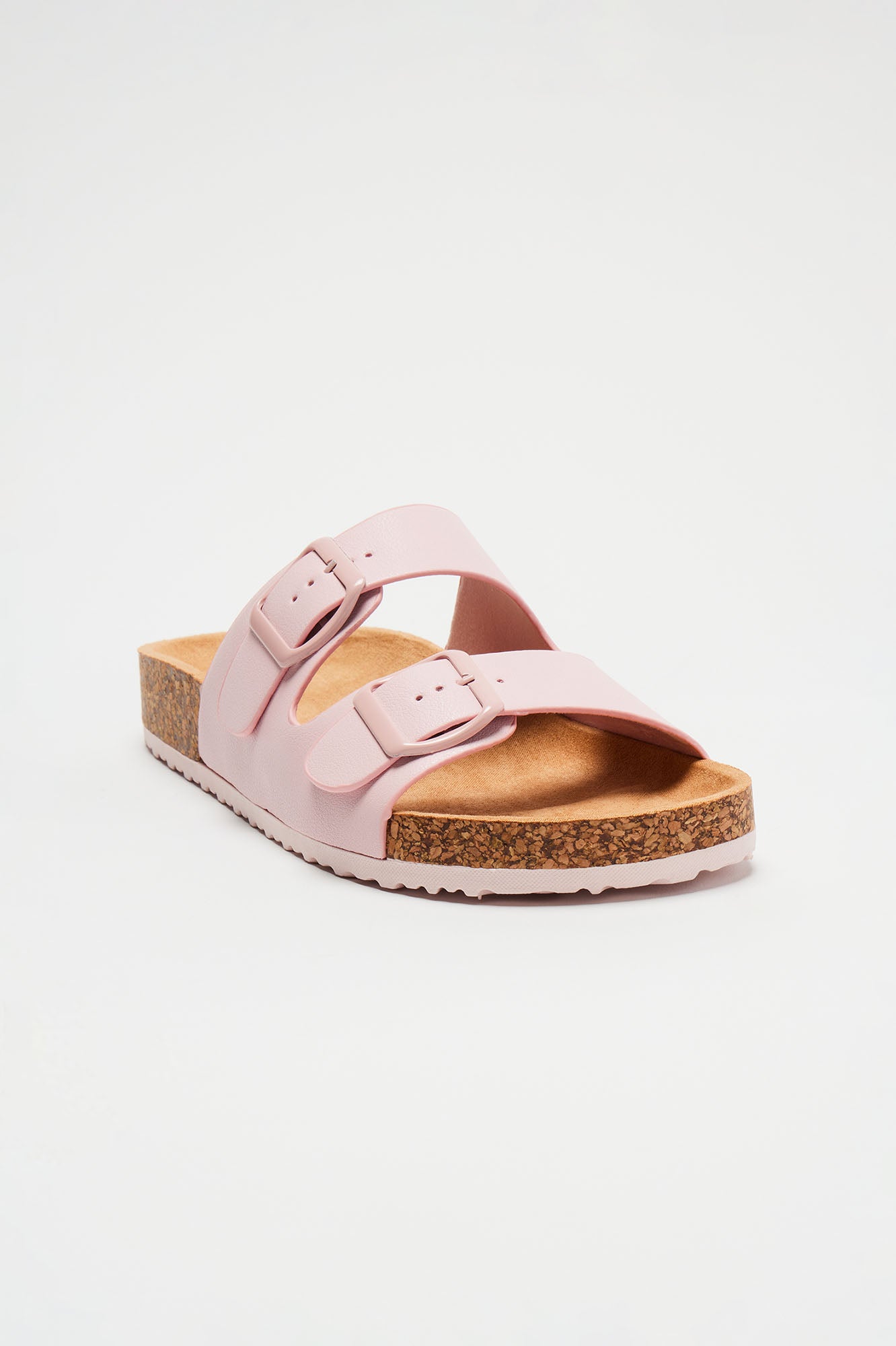 Adriana Buckle Slides - Pink - Image 3