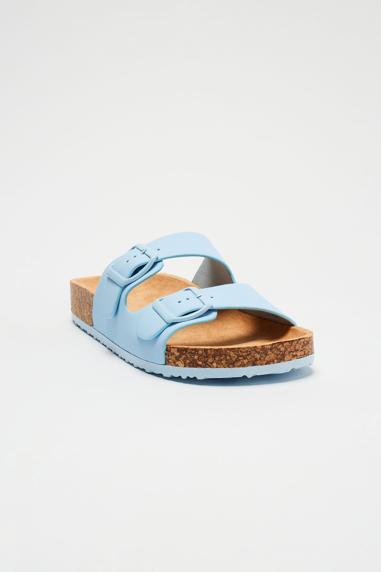 Adriana Buckle Slides - SkyBlue - Image 3