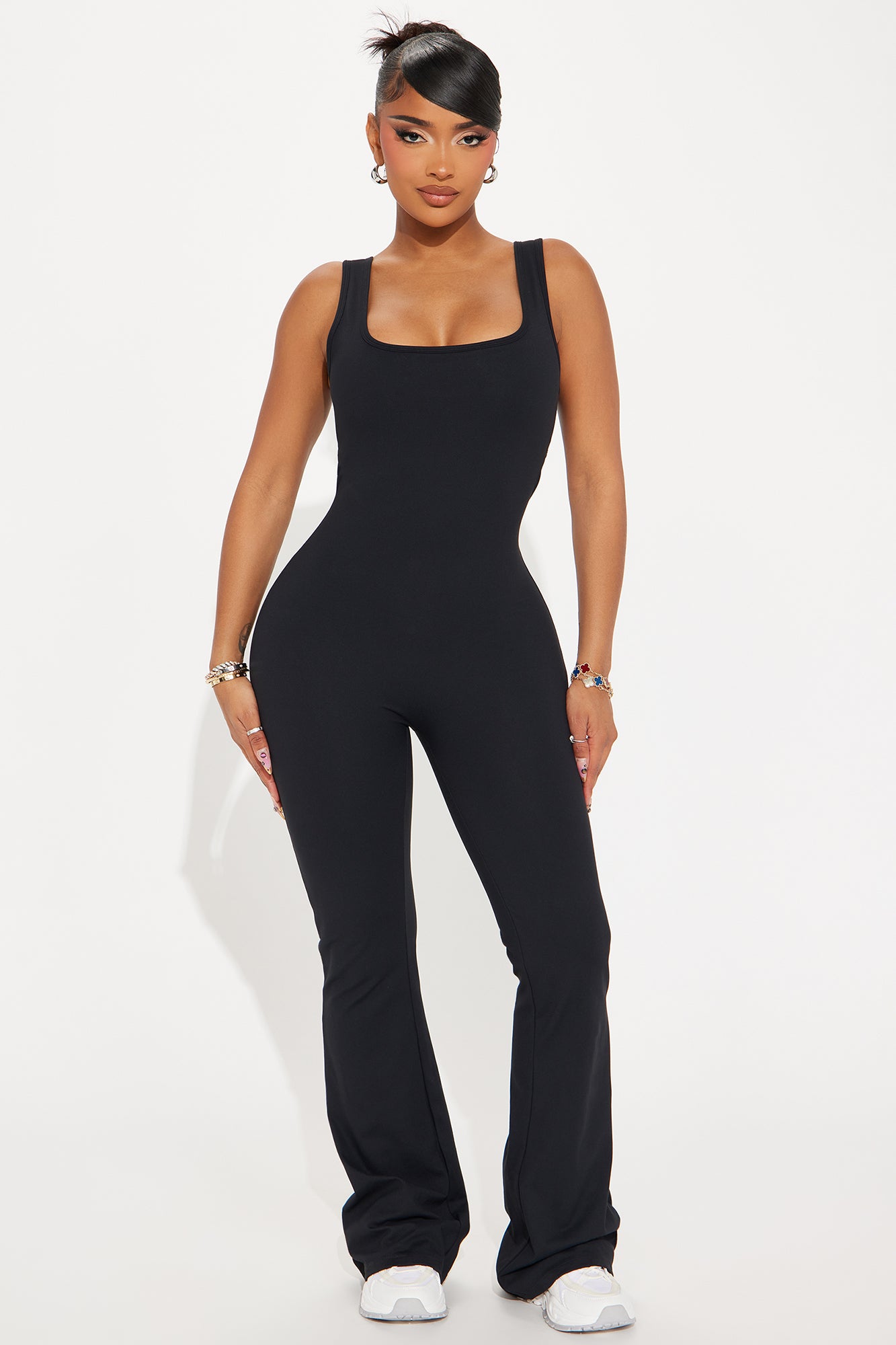 Body Burn Super Soft Active Jumpsuit - Black - Image 4