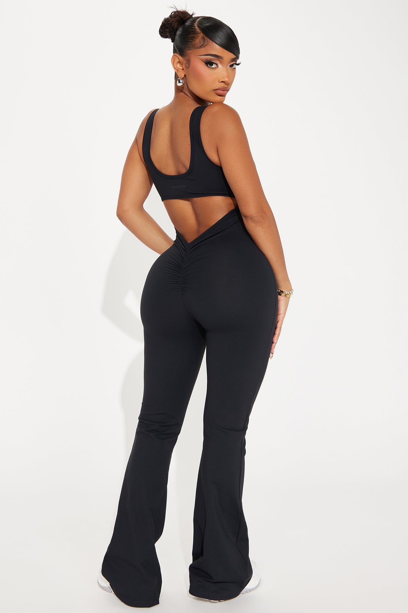 Body Burn Super Soft Active Jumpsuit - Black - Image 7