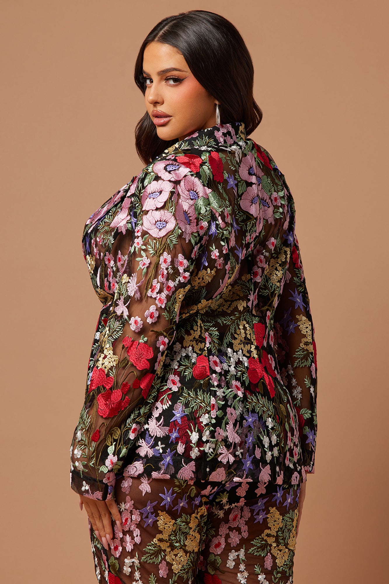 Erin Embroidered Blazer - Black/combo - Image 8