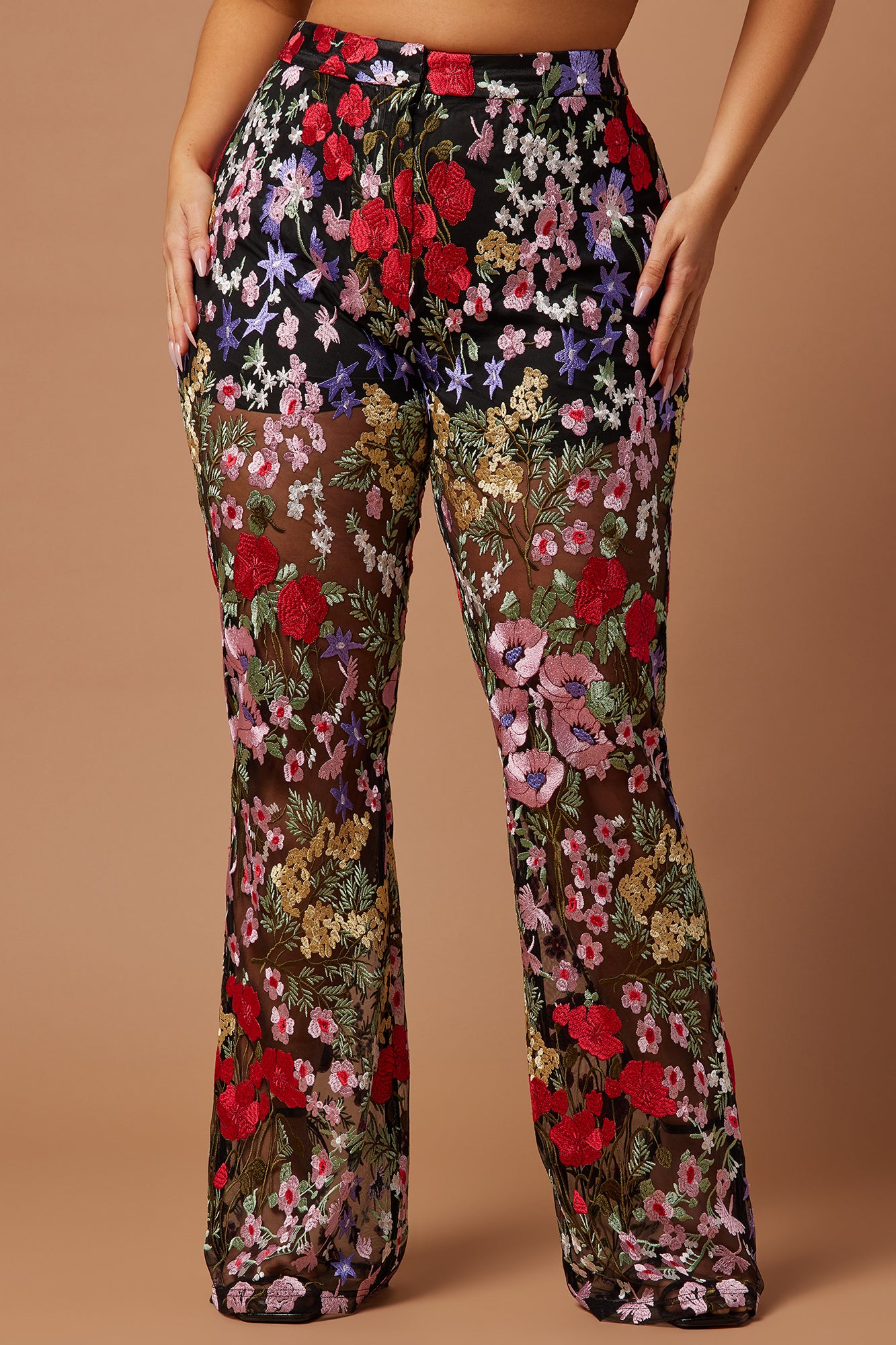 Erin Embroidered Pant - Black/combo - Image 6