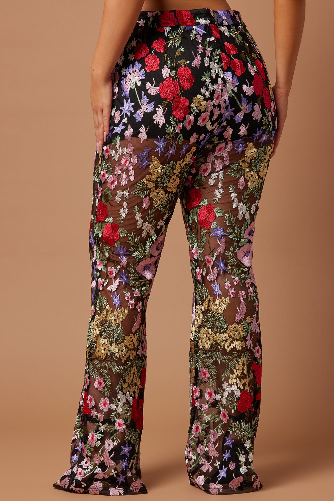 Erin Embroidered Pant - Black/combo - Image 7