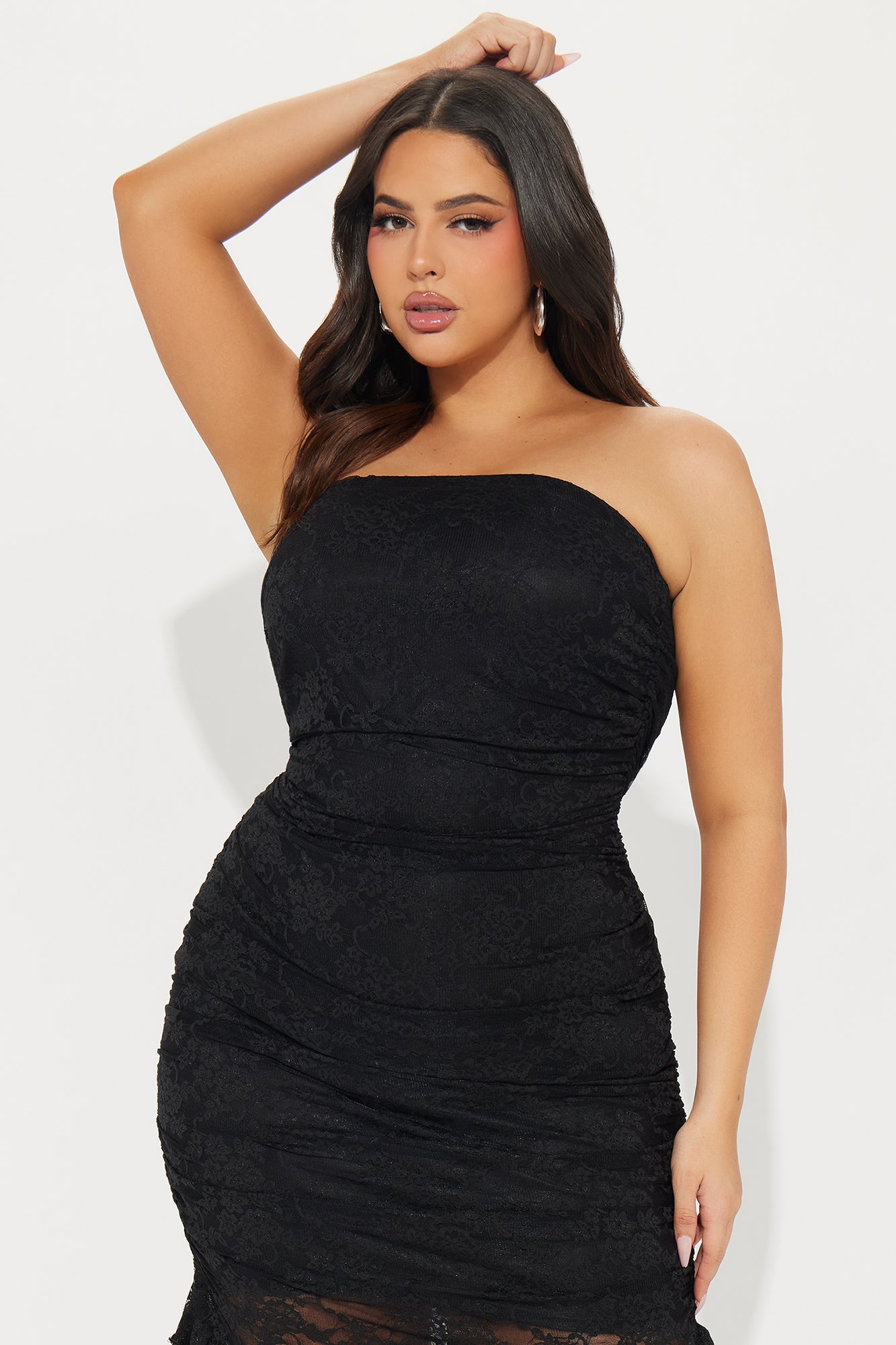 Emilie Lace Maxi Dress - Black - Image 5