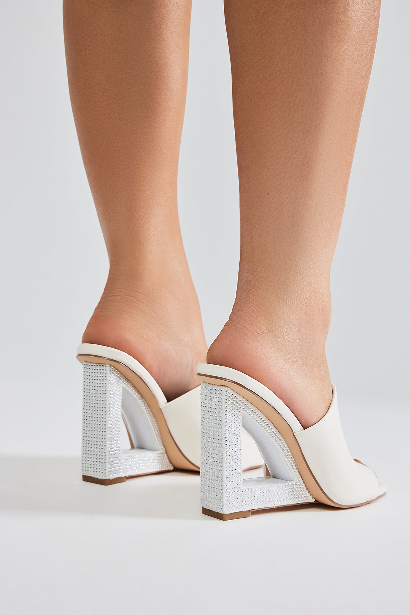 Playing It Smart Embellished Wedges - White - Image 5