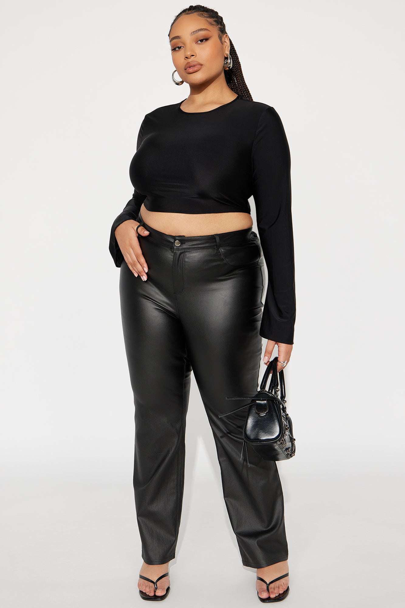 For The Ride Long Sleeve Backless Top - Black - Image 6