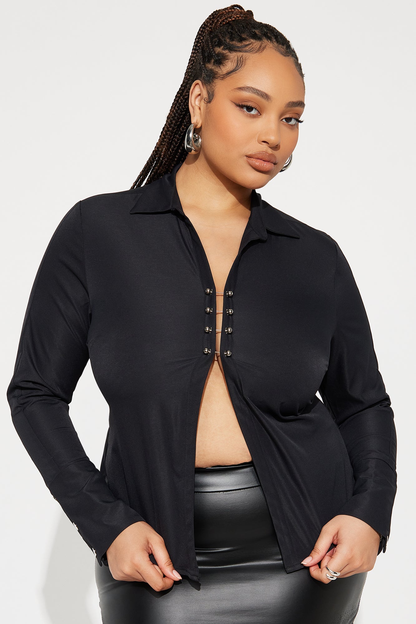 Keynote Long Sleeve Top - Black - Image 5
