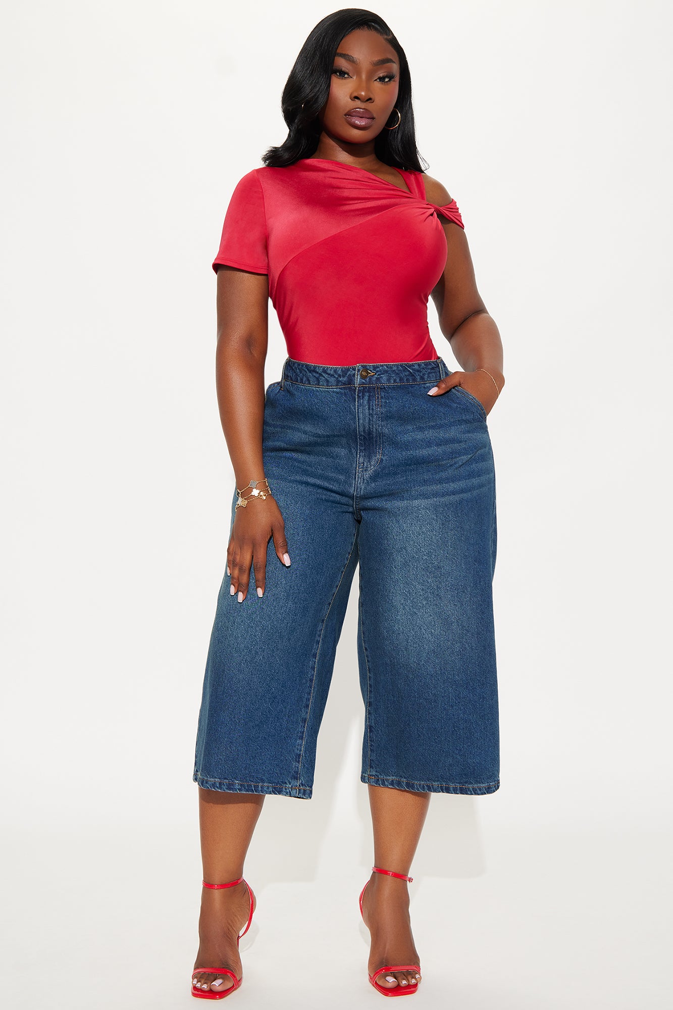 South Street Spicy Denim Jorts - Dark Wash - Image 7