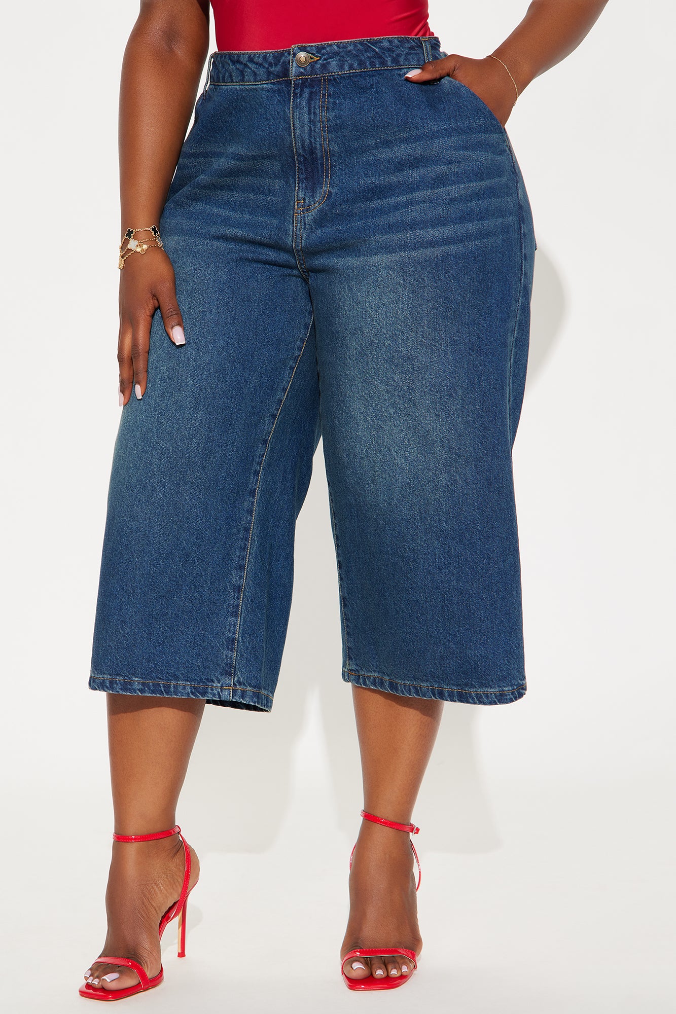South Street Spicy Denim Jorts - Dark Wash - Image 8