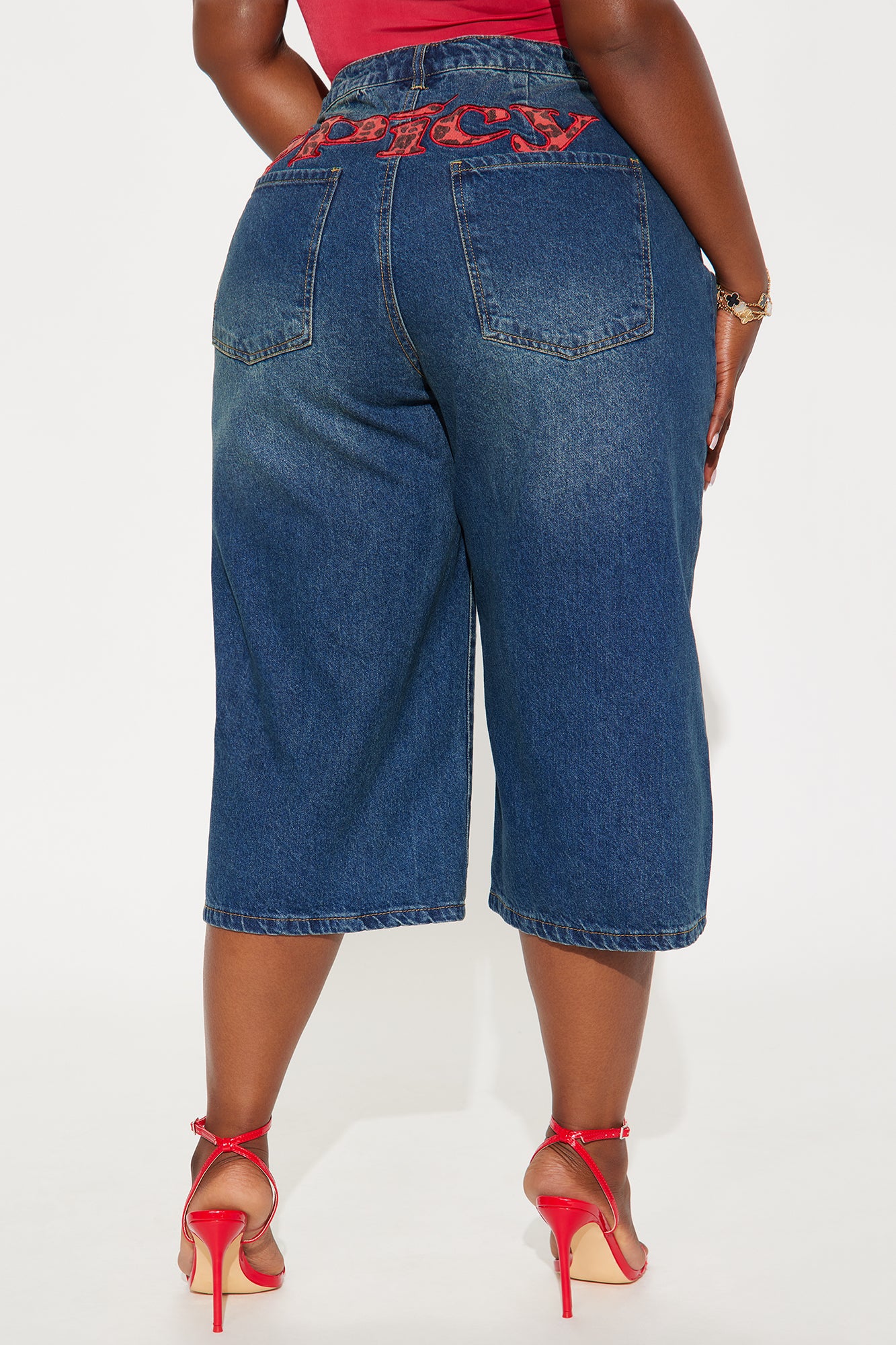 South Street Spicy Denim Jorts - Dark Wash - Image 5