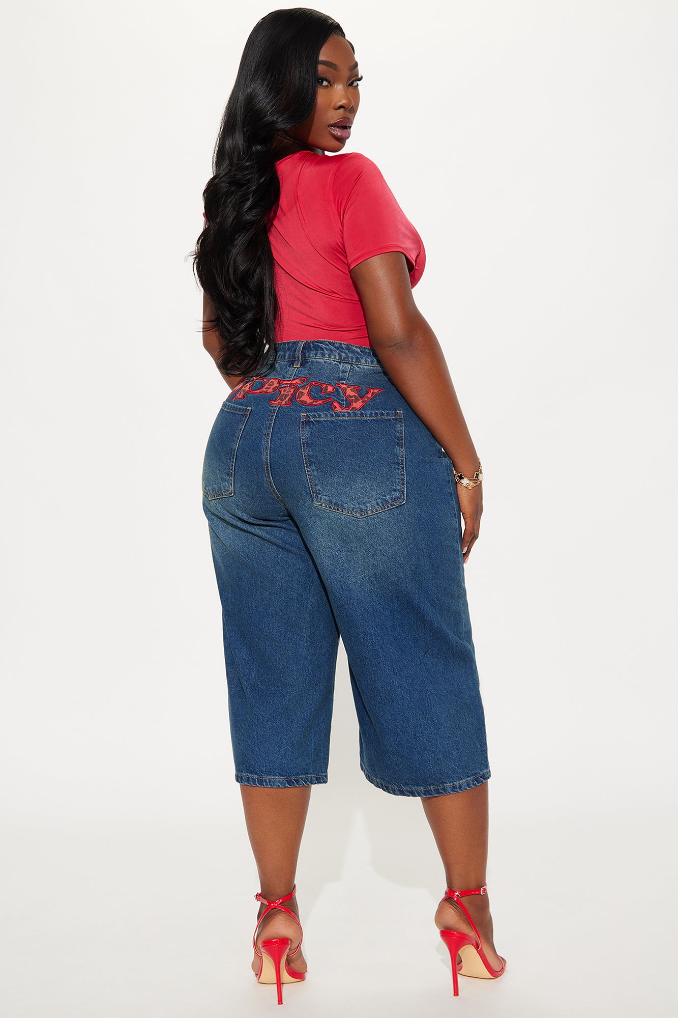 South Street Spicy Denim Jorts - Dark Wash - Image 9