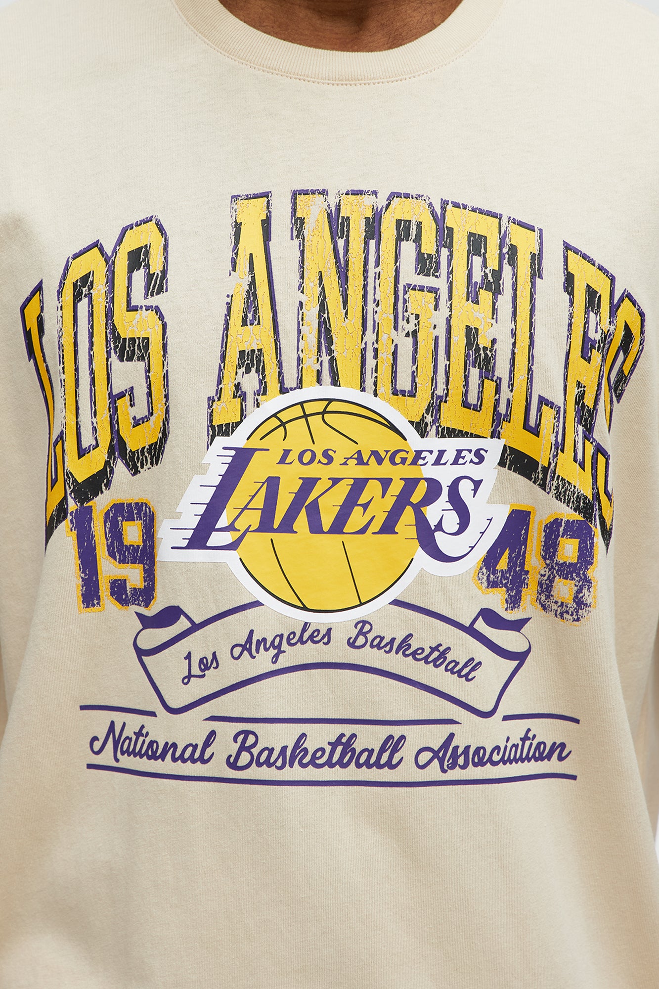 Lakers Fresh Short Sleeve Tee - Taupe - Image 3