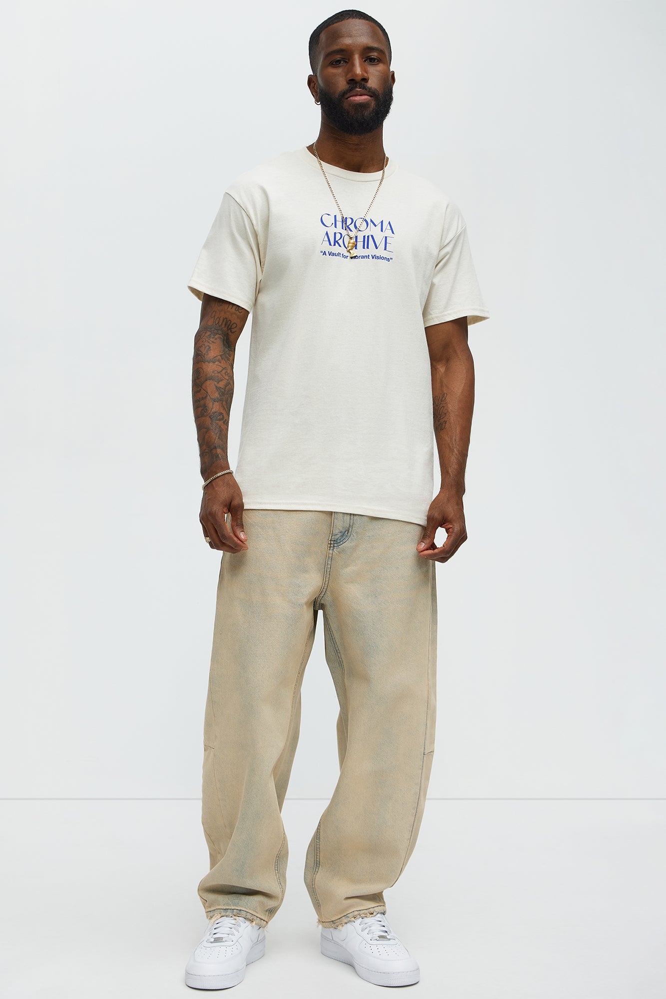 Chroma Archive Short Sleeve Tee - Natural - Image 3