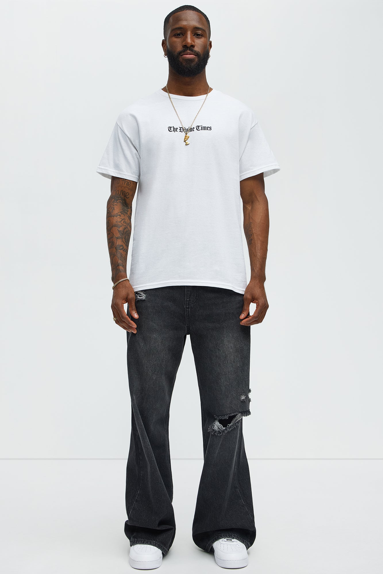 The Divine Times Short Sleeve Tee - White - Image 4