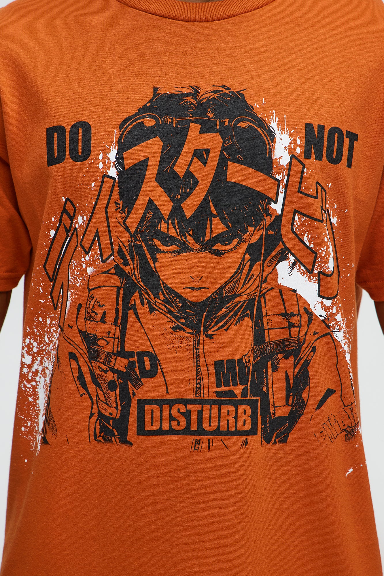 Do Not Disturb In Japanese Short Sleeve Tee - Orange - Image 3