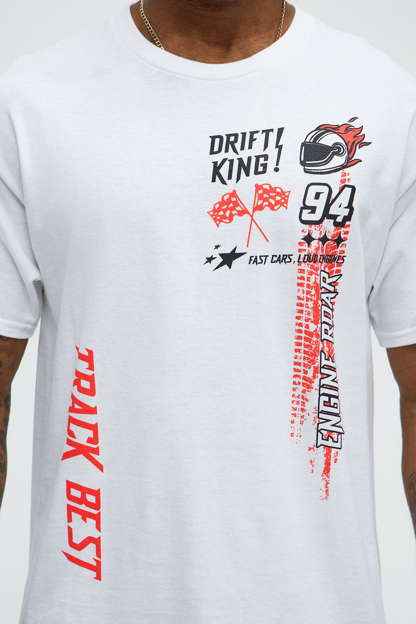 Speed Demon Short Sleeve Tee - White - Image 3