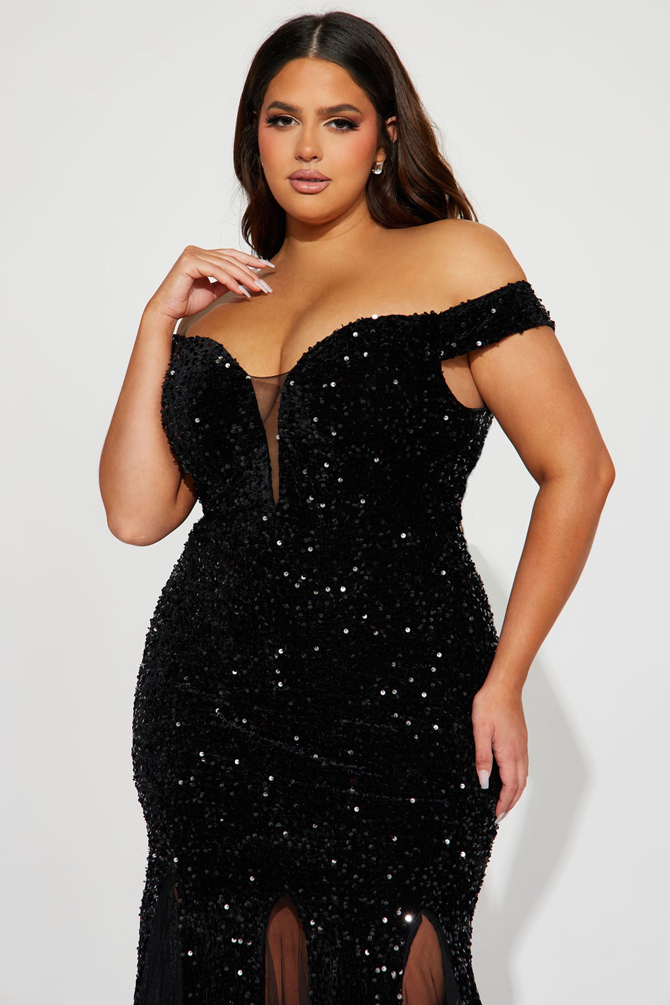 Twilight Sequin Gown - Black - Image 5