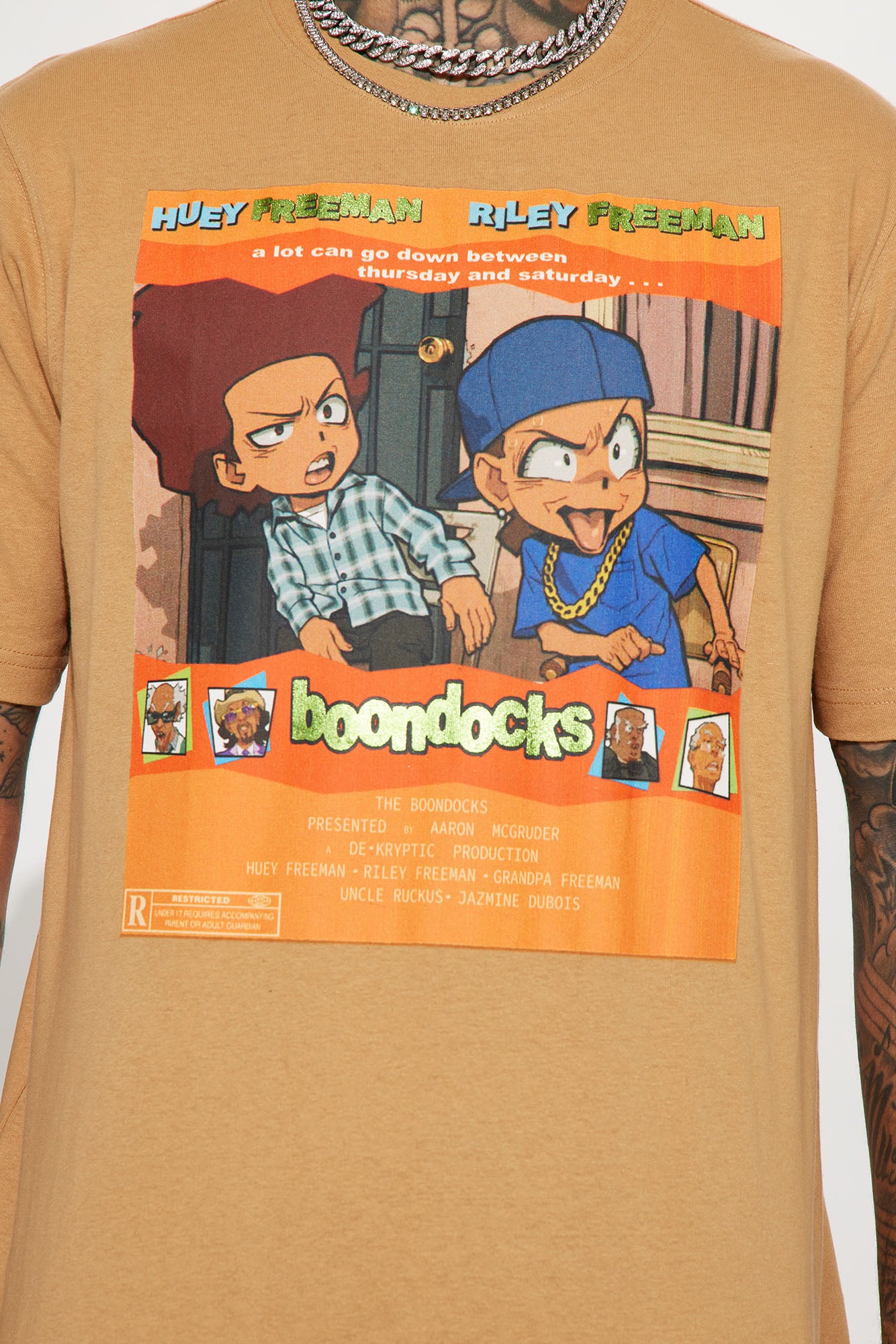 Boondocks Friday Short Sleeve Tee - Khaki - Image 4