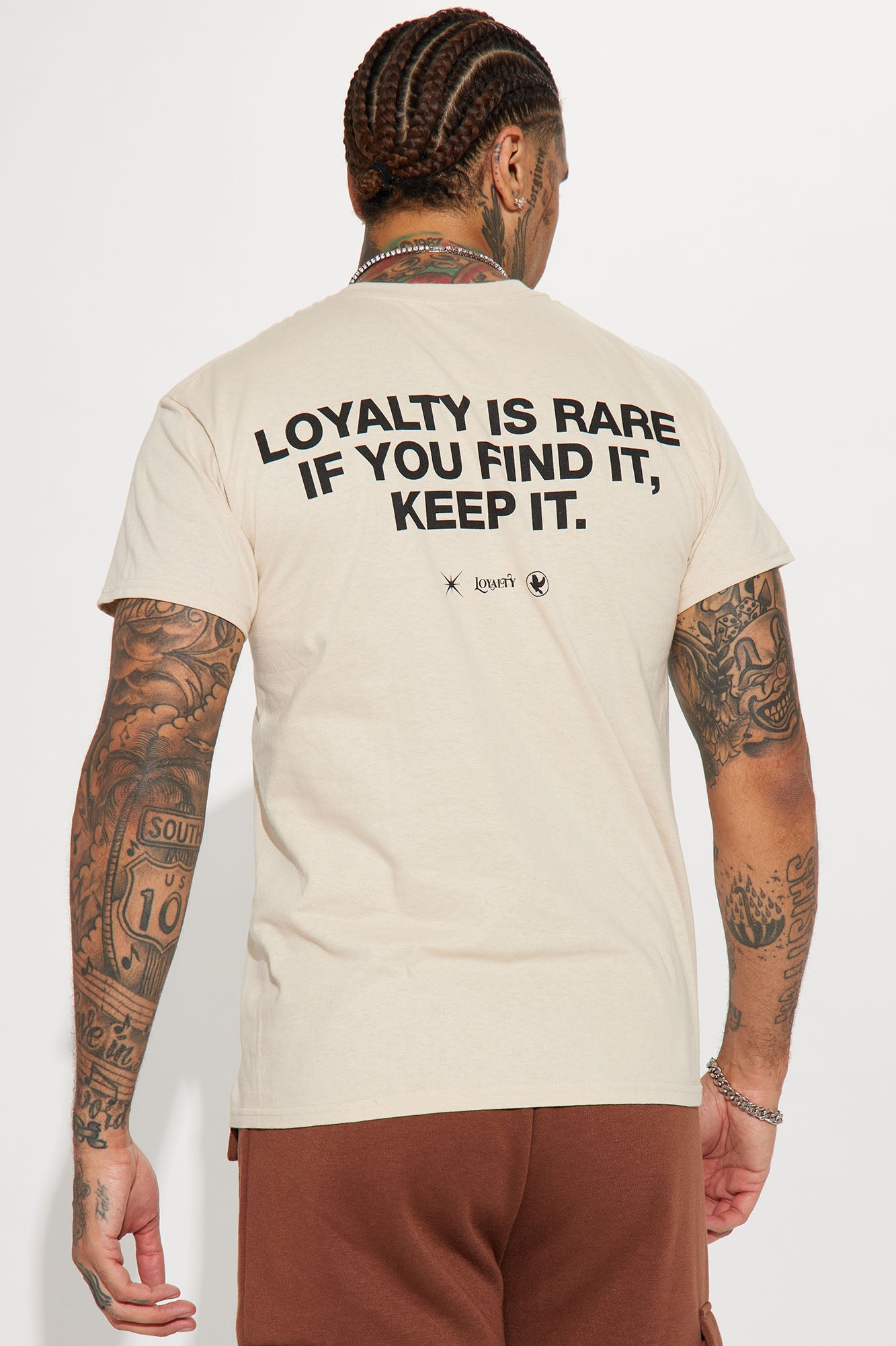 Loyalty Is Rare Short Sleeve Tee - Sand - Image 4