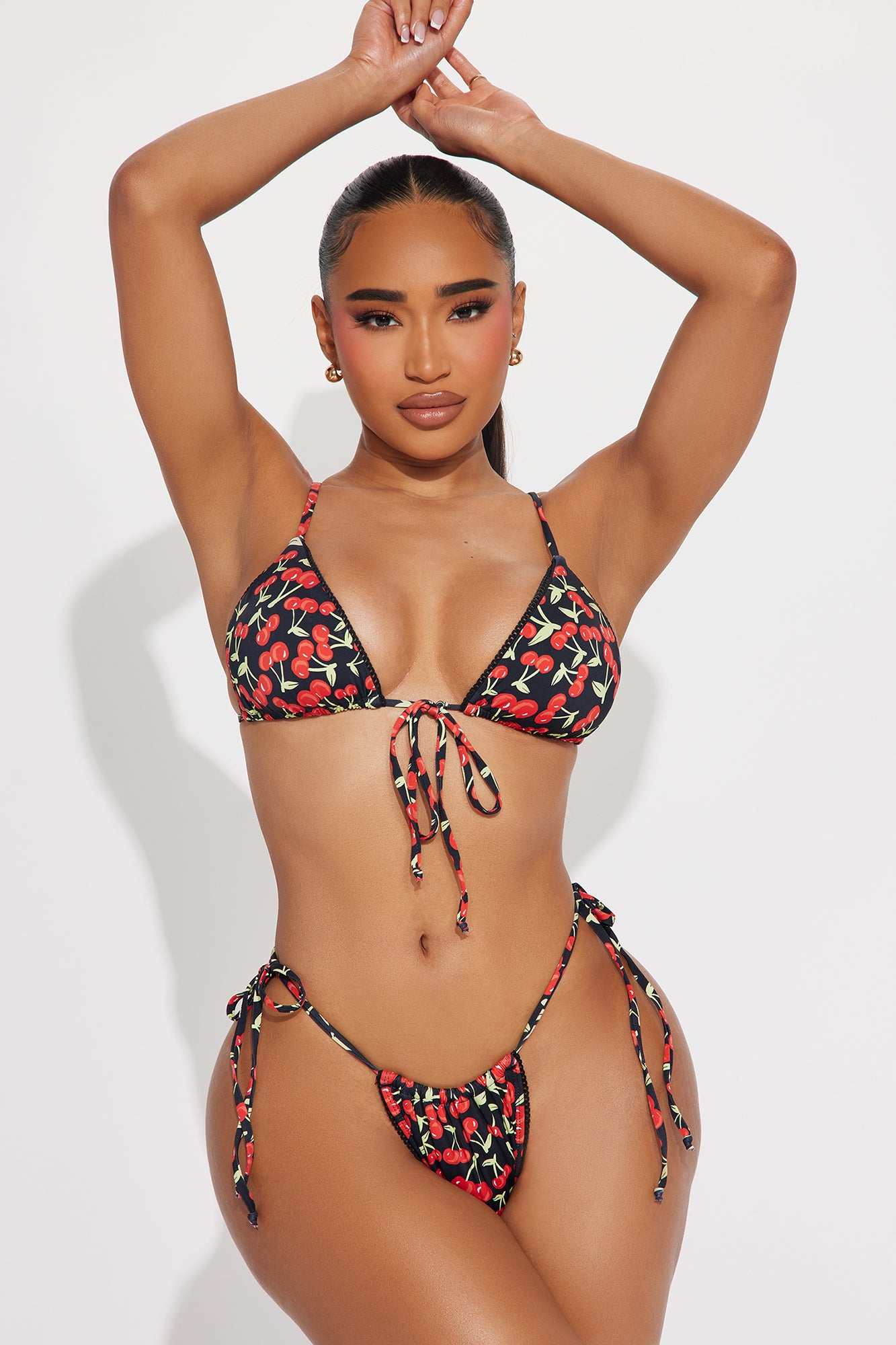 Sweet Cherry 2 Piece Bikini - Black/combo - Image 3