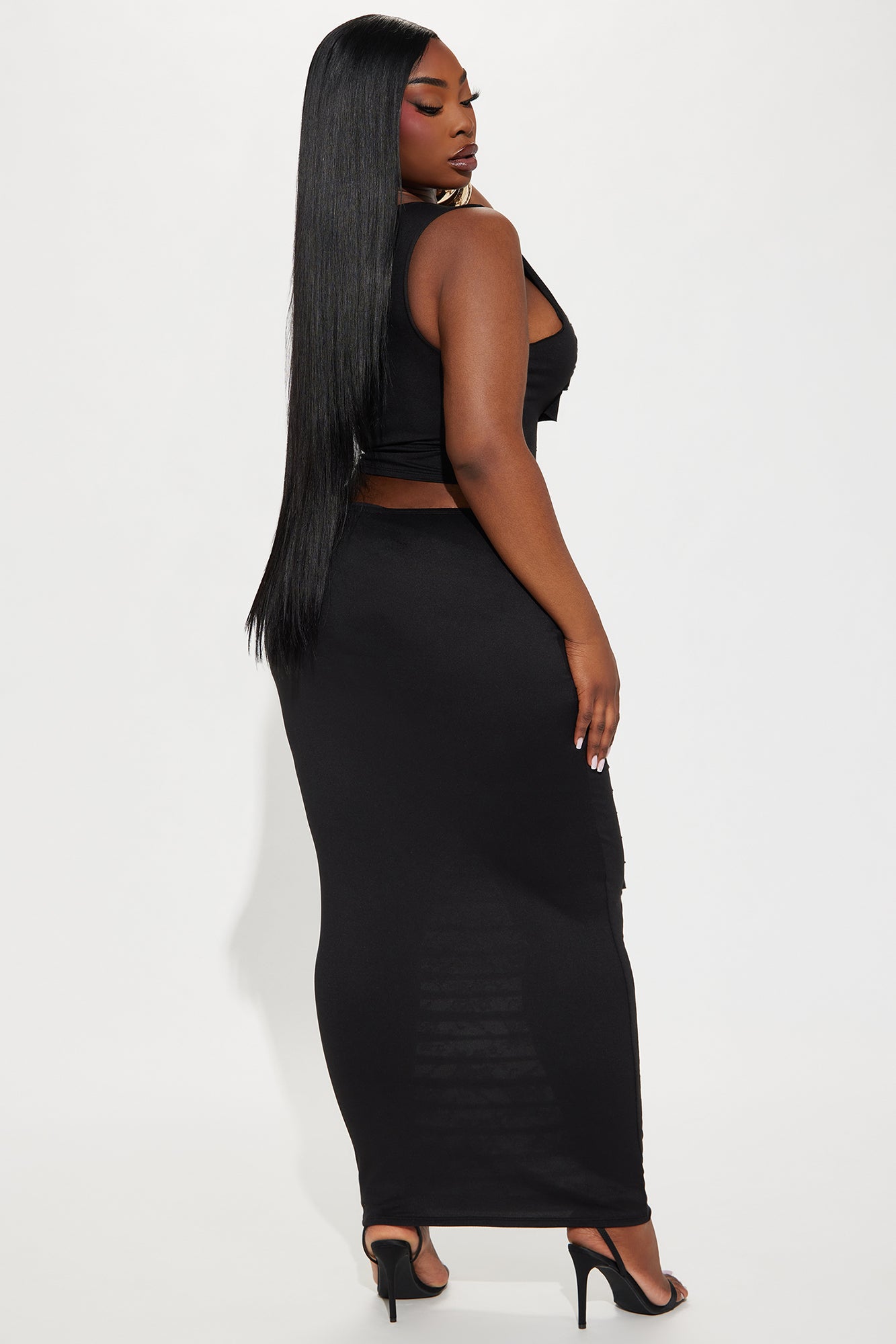 Midnight Moment Lace Skirt Set - Black - Image 6