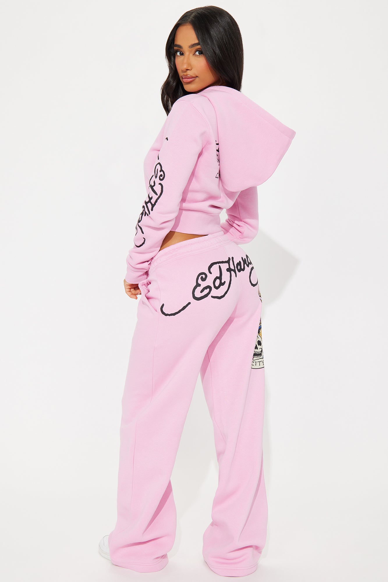 Ed Hardy Flying Skull Pant Set - Pink - Image 5
