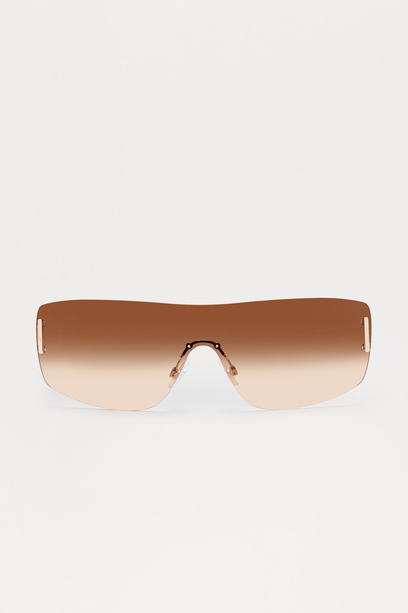 Brook Street Shield Sunglasses - Gold - Image 3