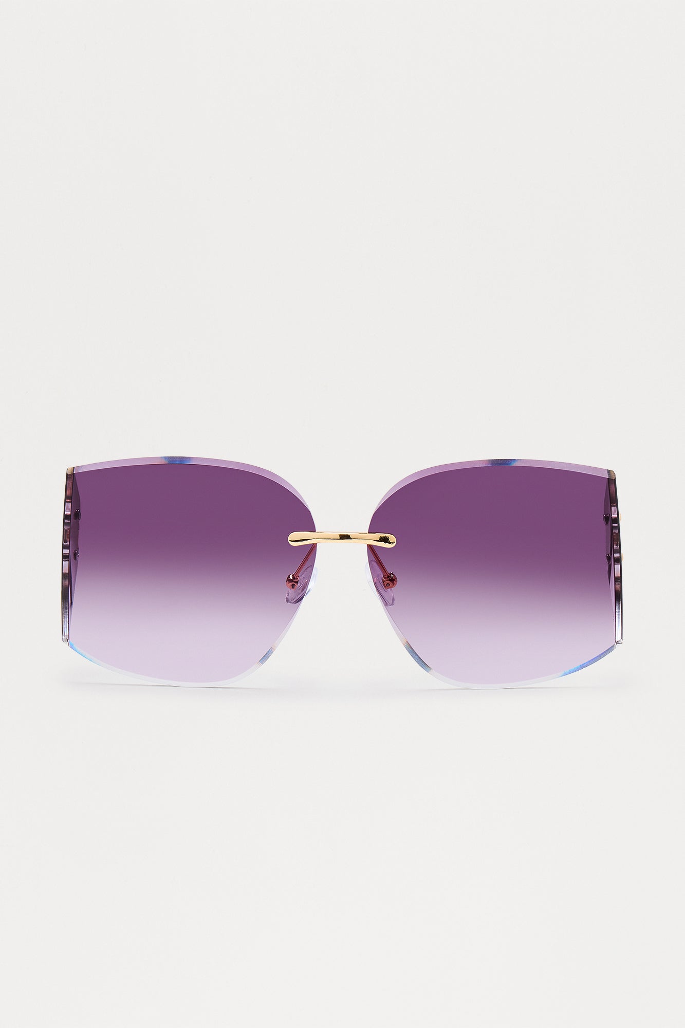 Bi Costal Shield Sunglasses - Gold/Purple - Image 3