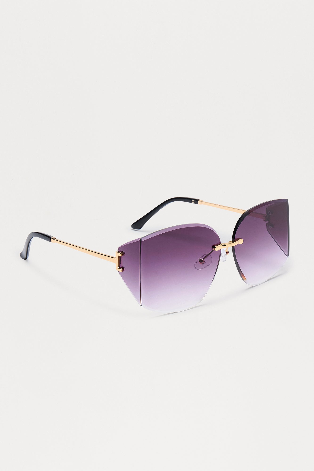 Bi Costal Shield Sunglasses - Gold/Purple - Image 4