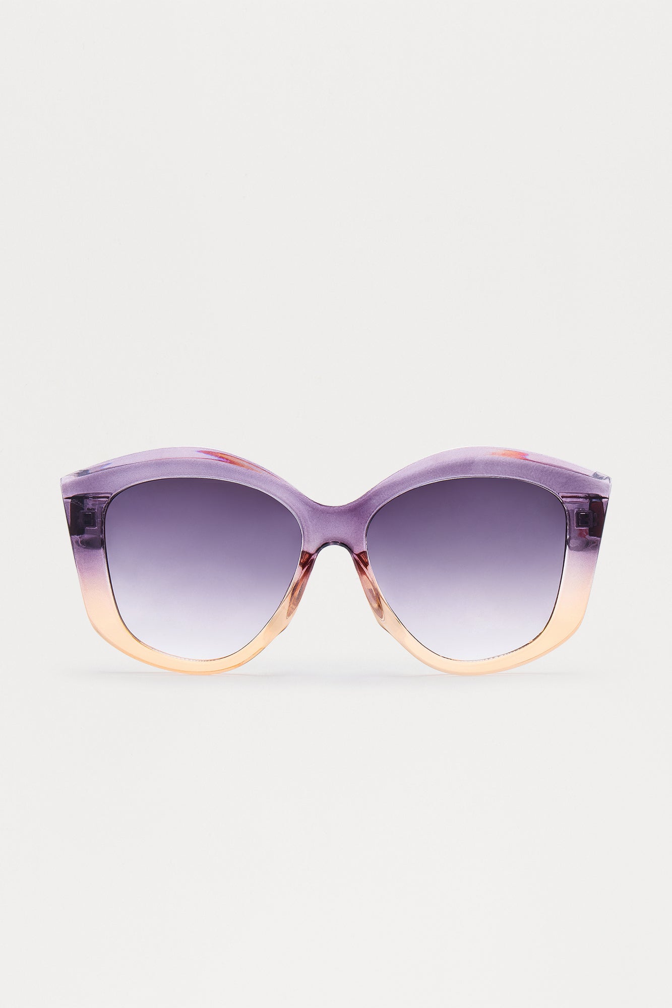 Stepping Out Oversized Cat Eye Sunglasses - Purple - Image 3
